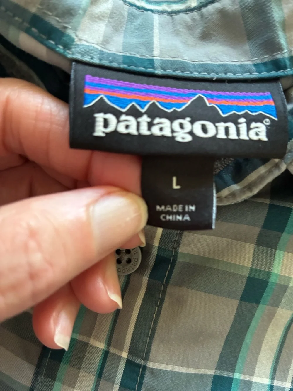 Patagonia Men’s High Moss Shirt hiking plaid large